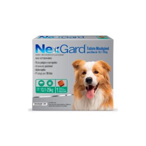 Antipulgas e Carrapatos NexGard para Cães de 10,1 a 25kg